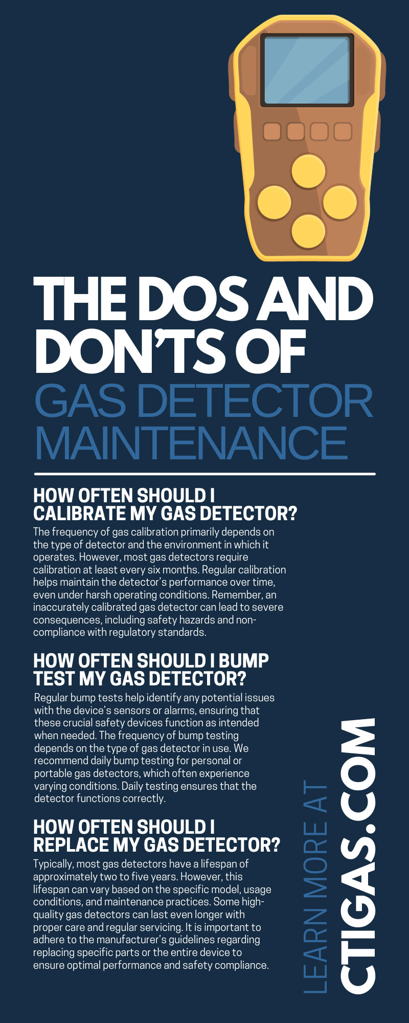 The Dos and Don’ts of Gas Detector Maintenance